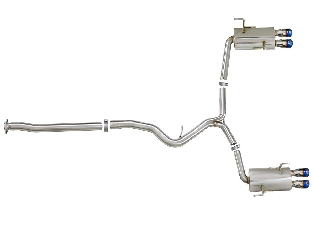 Takeda® 304 SS Cat-Back Exhaust System with Quad Rear Exit