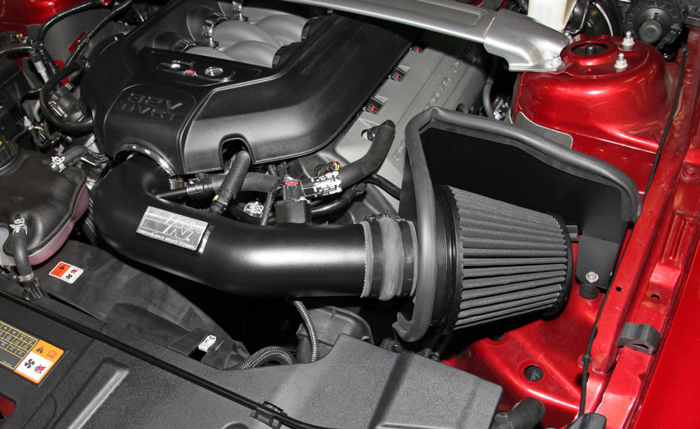 K&N® 71-3527 - 71 Series Blackhawk Induction® Aluminum Black Powder Coated Cold Air Intake System