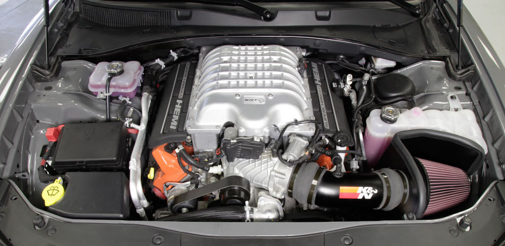K&N® 69-2553TTK - 69 Series Typhoon® Aluminum Black Cold Air Intake System with Red Filter