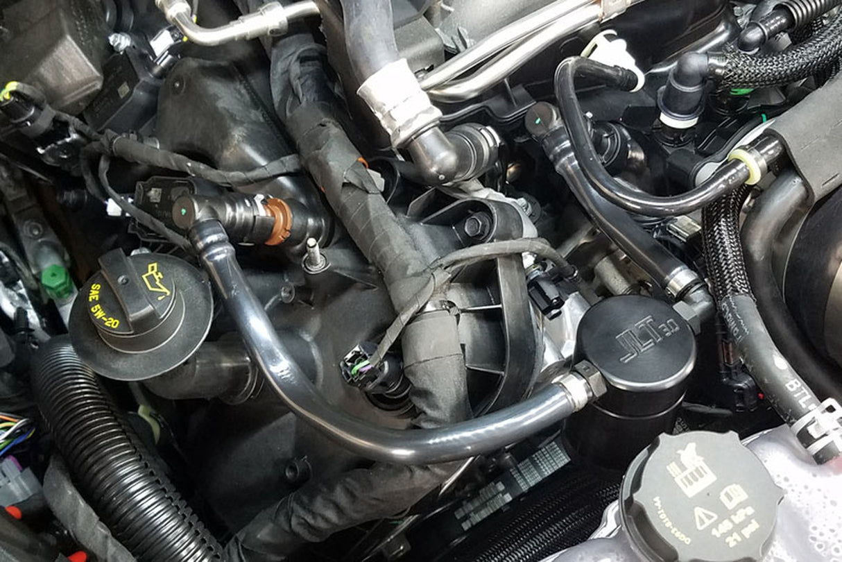JLT® Oil Separator 3.0 Passenger Side (2018-2019 Mustang GT; 2019 Bullitt)