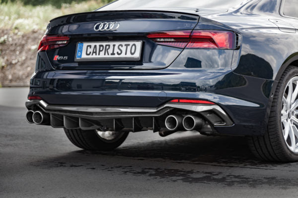Capristo® (17-23) Audi RS5 ECE Valved Exhaust with Mid-Pipes and Carbon Tips (E2P)