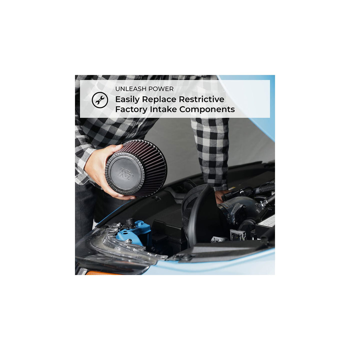 K & N ® (16-21) Honda Civic 1.5L 63 Series AirCharger® Cold Air Intake System