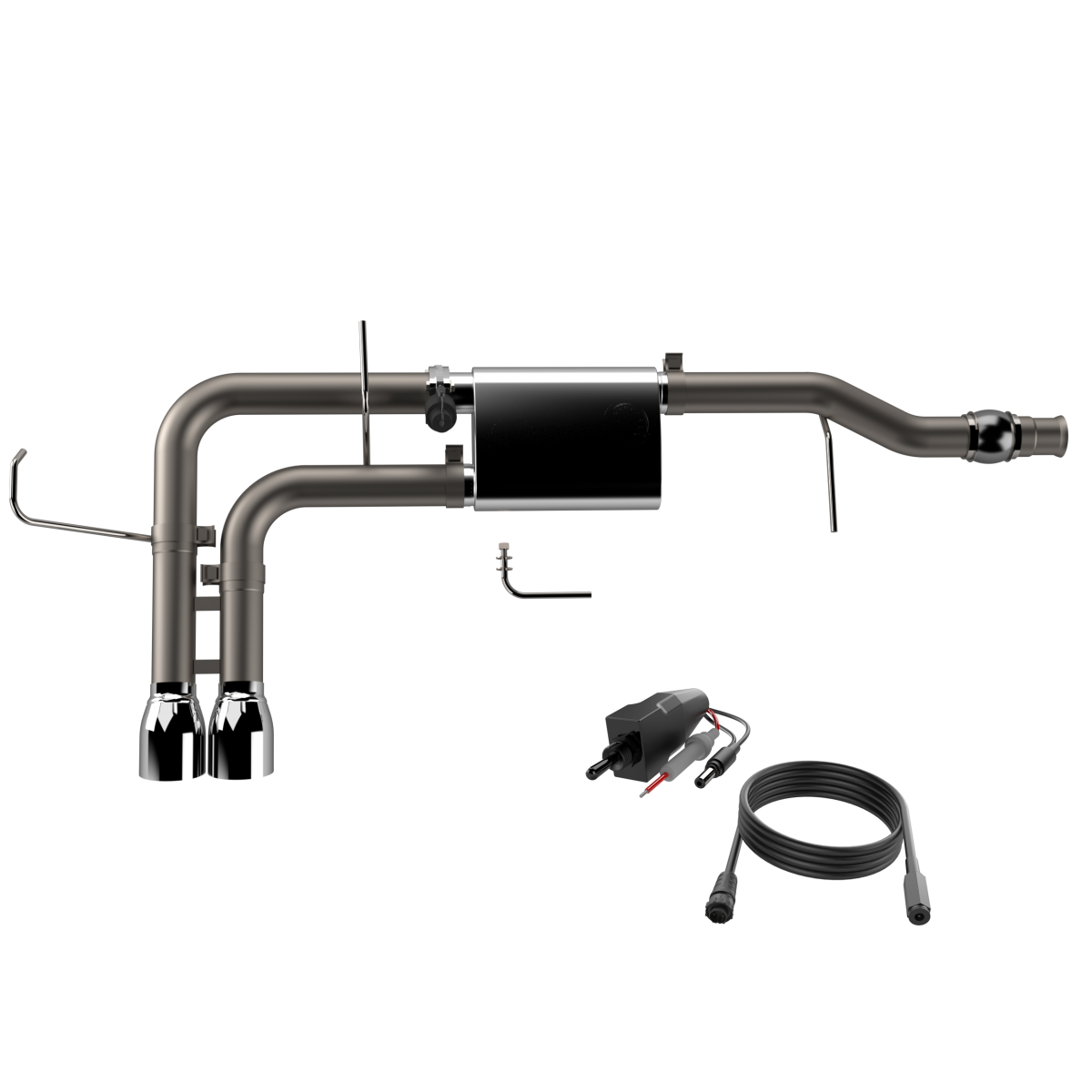 QTP® (14-18) Silverado/Sierra 304SS 3" Screamer Side Exit Cat-Back System with 4.5" OD Tips