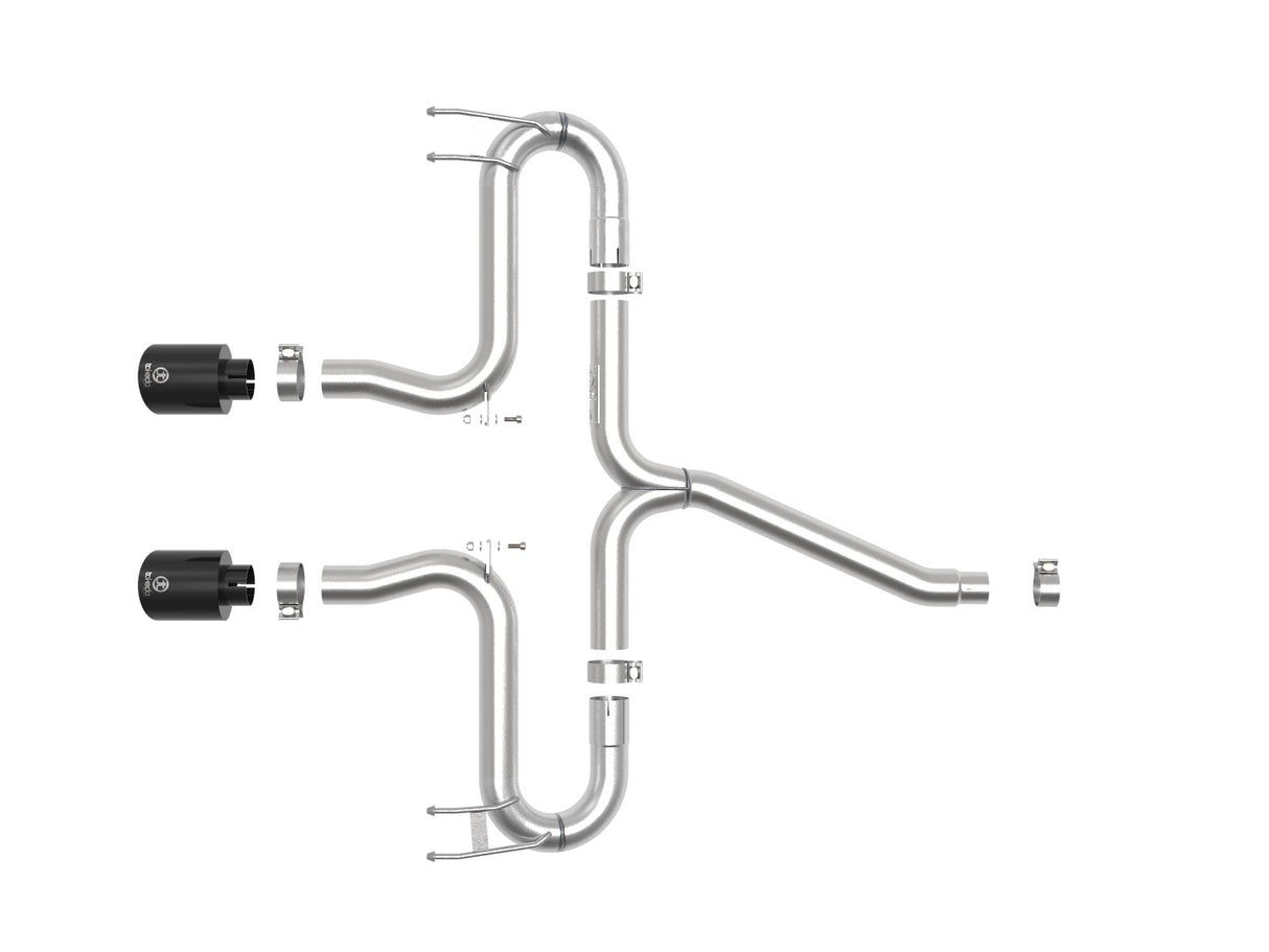 Takeda® (17-21) Civic Hatchback 2-1/2" 304SS Cat-Back System