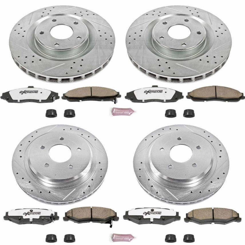 Power Stop® (05-13) Corvette C6 Z26 Street Warrior Brake Kit - 10 Second Racing