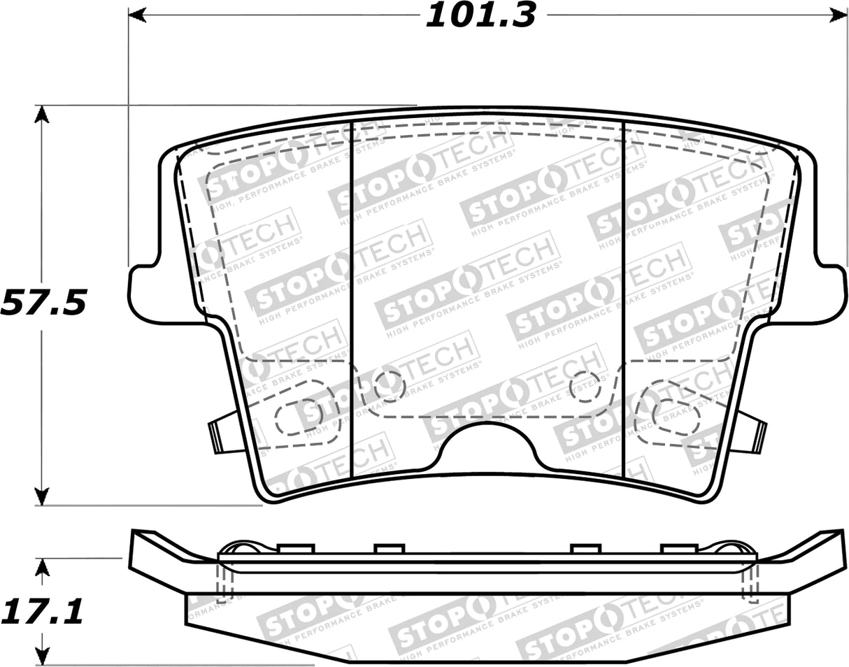 Stoptech® (05-23) Mopar Sport Performance Brake Pads