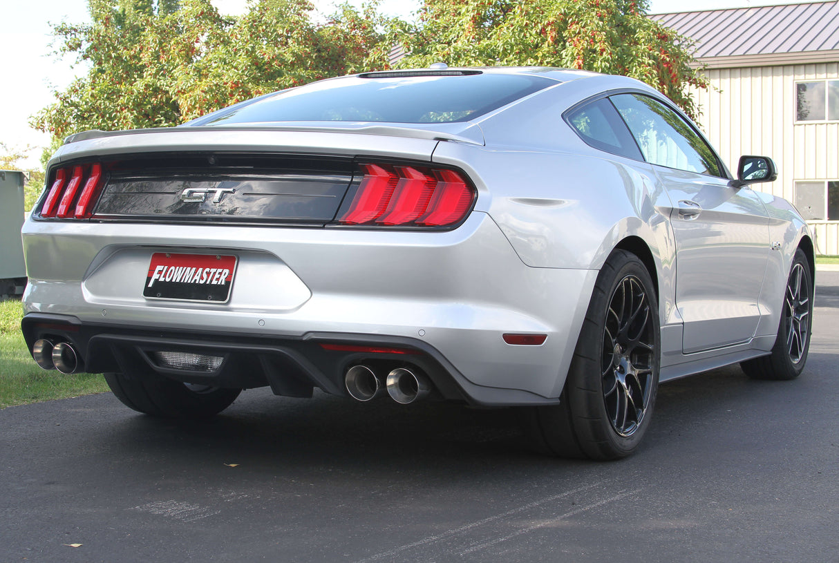Flowmaster® (18-21) Mustang GT American Thunder 304SS Axle-Back System w/out Valves - 10 Second Racing