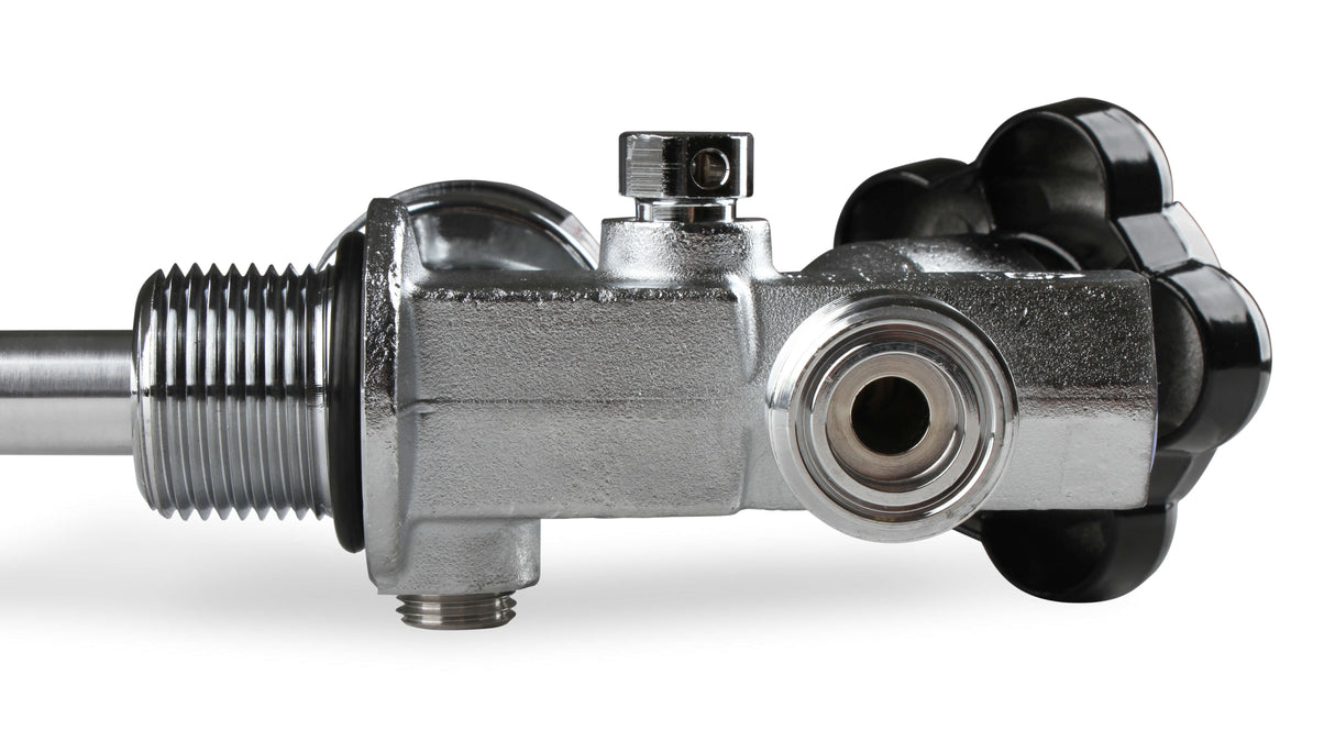 NOS® 10 LB. BOTTLE SUPER HI-FLOW VALVE ASSEMBLY WITH SIPHON TUBE & GAUGE - 10 Second Racing