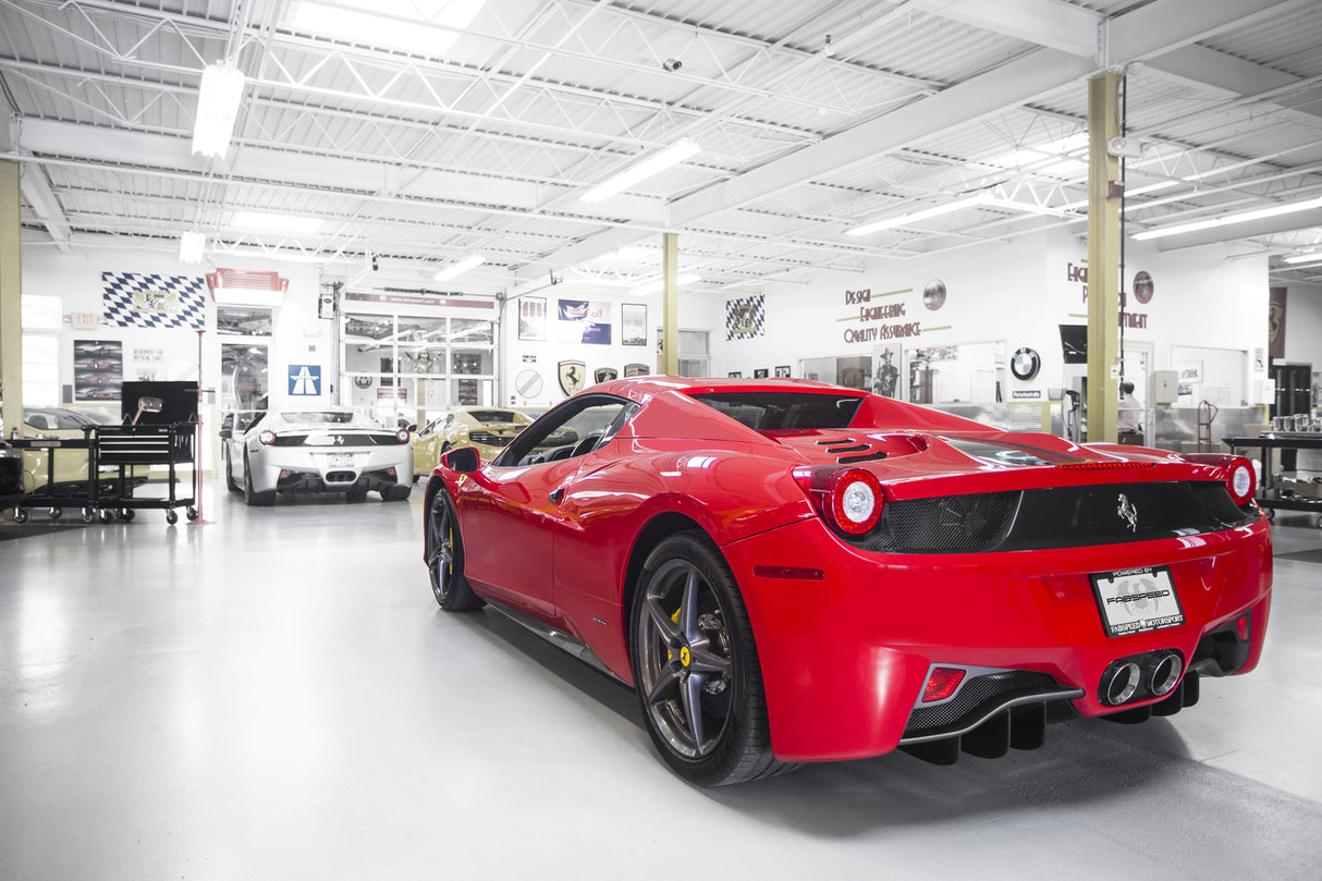 FabSpeed® (10-15) Ferrari 458 Italia Challenge Style Dual Exhaust Tips