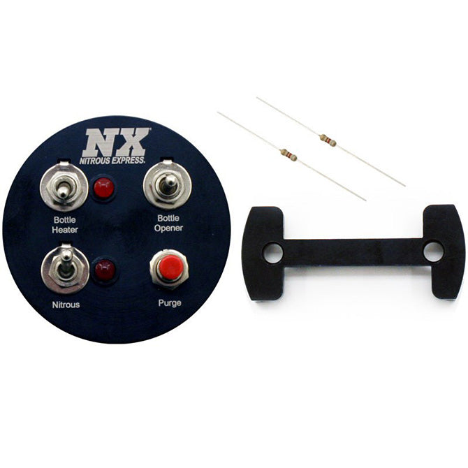 Nitrous Express® Gauge Pod Switch Panel (For 2-1/16" Gauge Pods) - 10 Second Racing