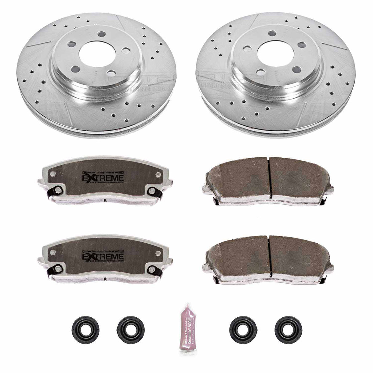 Power Stop® (05-23) Mopar V6 Z26 Street Warrior Brake Kit (1-Piston Front Calipers)