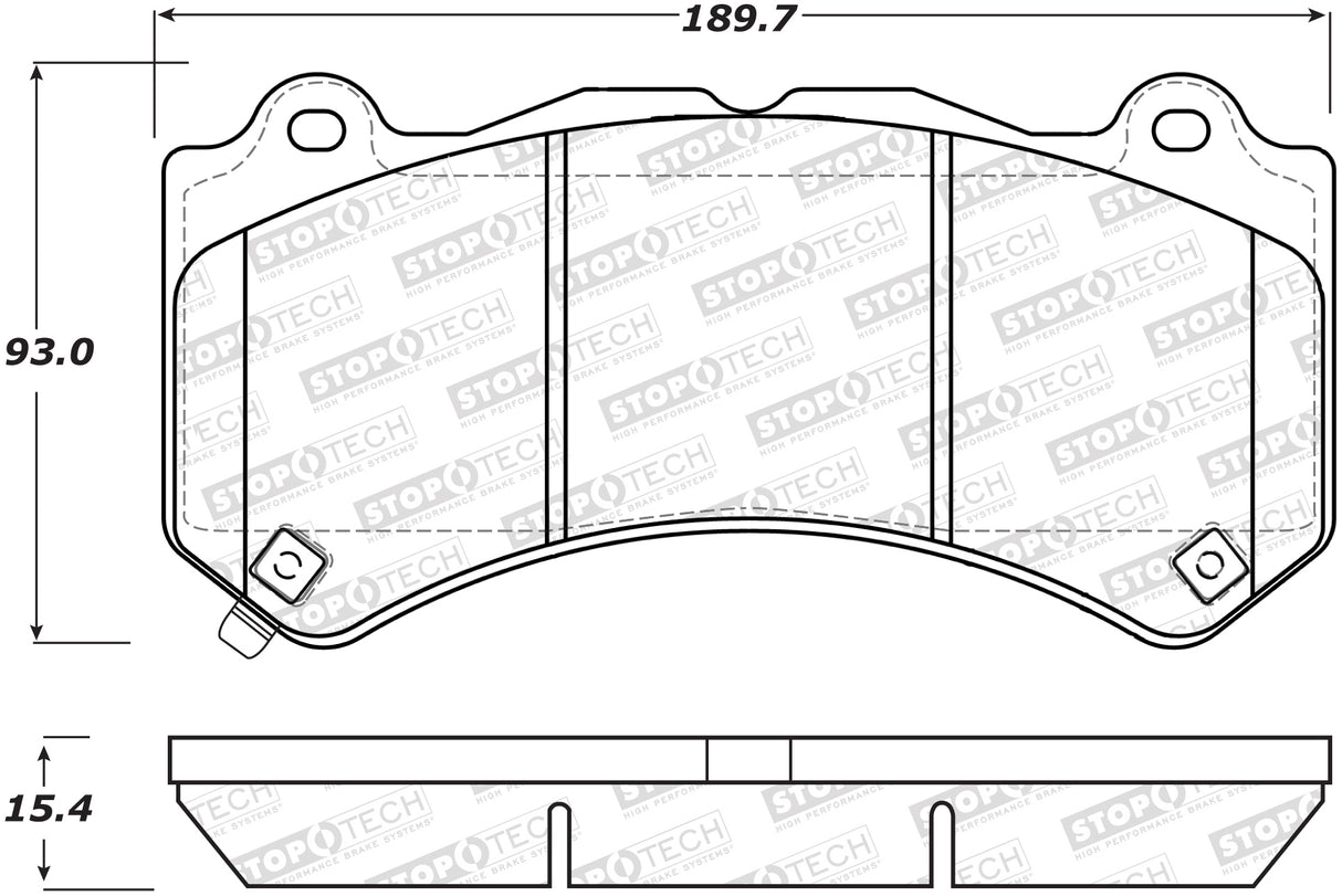 Stoptech® (12-23) WK2 SRT Sport Performance Brake Pads
