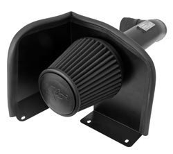 K&N® 71-3070 - 71 Series Blackhawk Induction™ Black Cold Air Intake w/ Black Filter