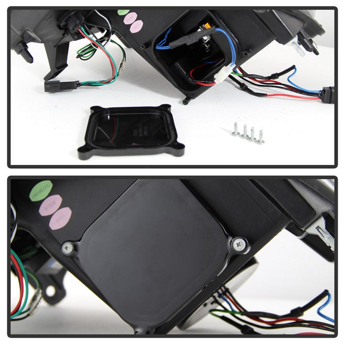 Spyder® 5077592 - Black Projector LED DRL Head Lights