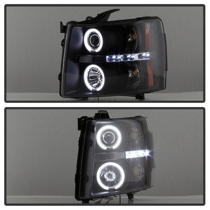Spyder® 5033864 - Black Projector CCFL Halo Head Lights