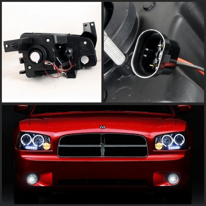 Spyder® (06-10) Charger Black Smoke Projector Head Lights