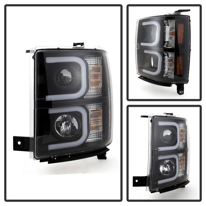 Spyder® 5079473 - Black Projector LED DRL Head Lights
