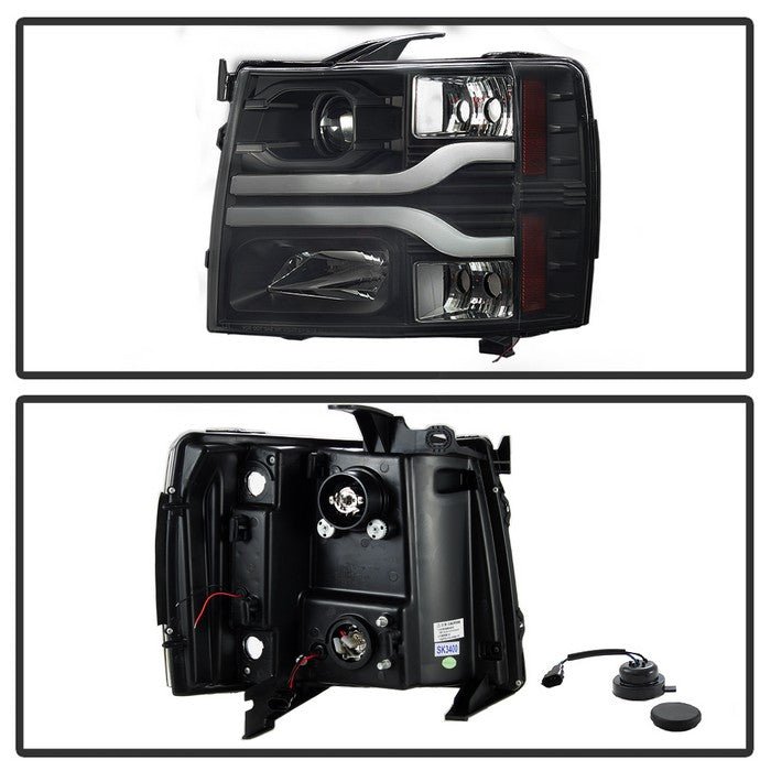 Spyder® 5083609 - Black Projector LED DRL Head Lights
