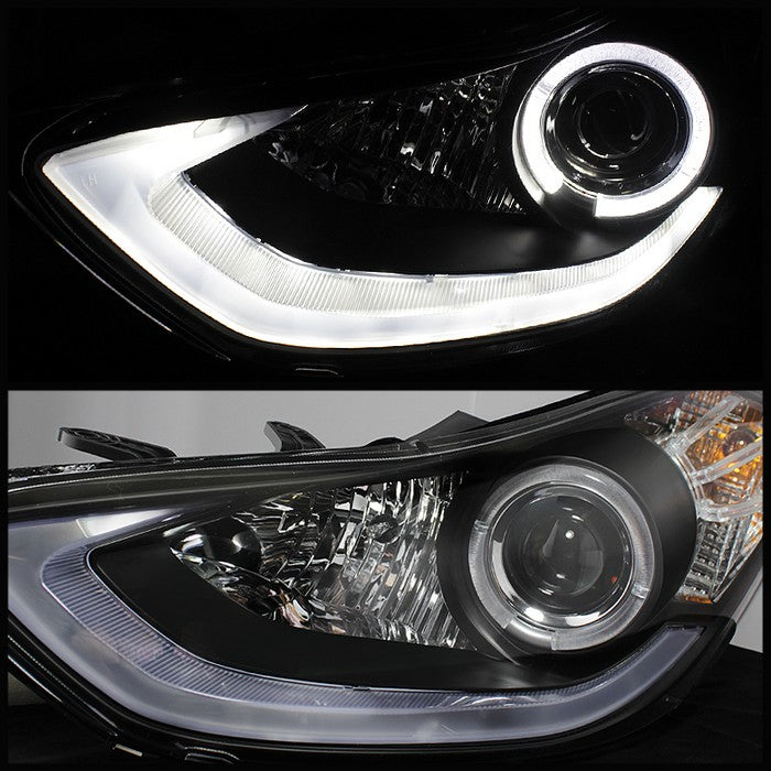 Spyder® 5073662 - Black Projector LED Halo Head Lights