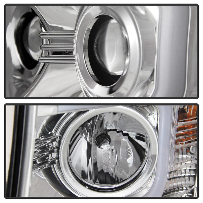 Spyder® 5079480 - Chrome Projector LED DRL Head Lights