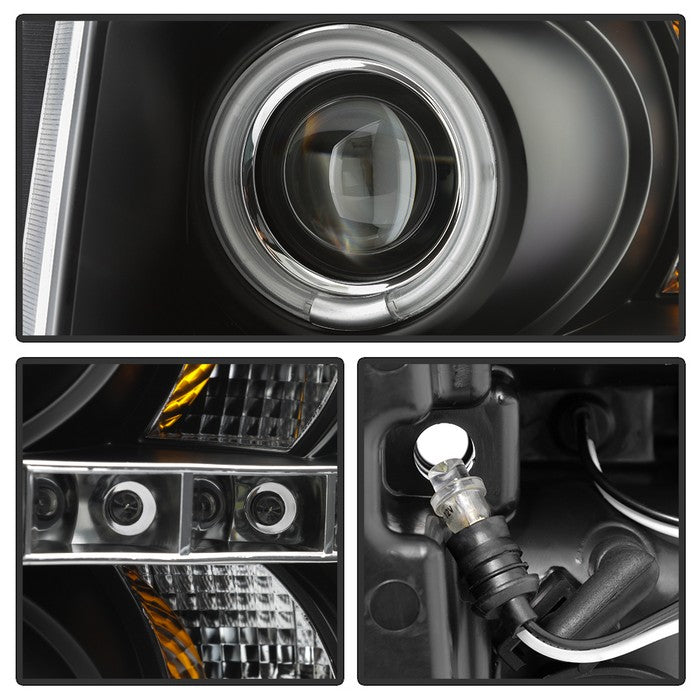 Spyder® 5033864 - Black Projector CCFL Halo Head Lights