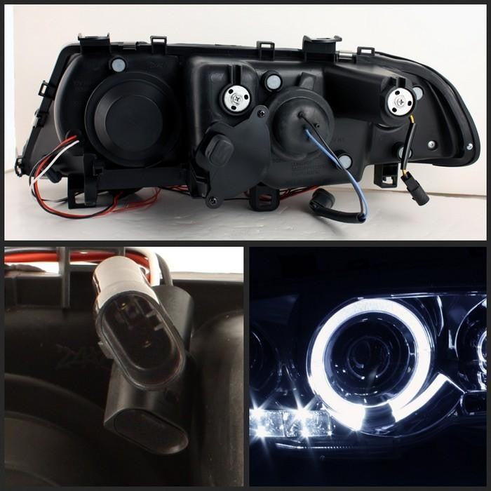 Spyder® 5008930 - Chrome Projector LED Halo Headlights