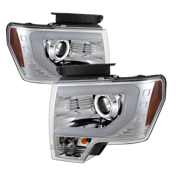Spyder® 5077585 - Chrome Projector LED DRL Head Lights