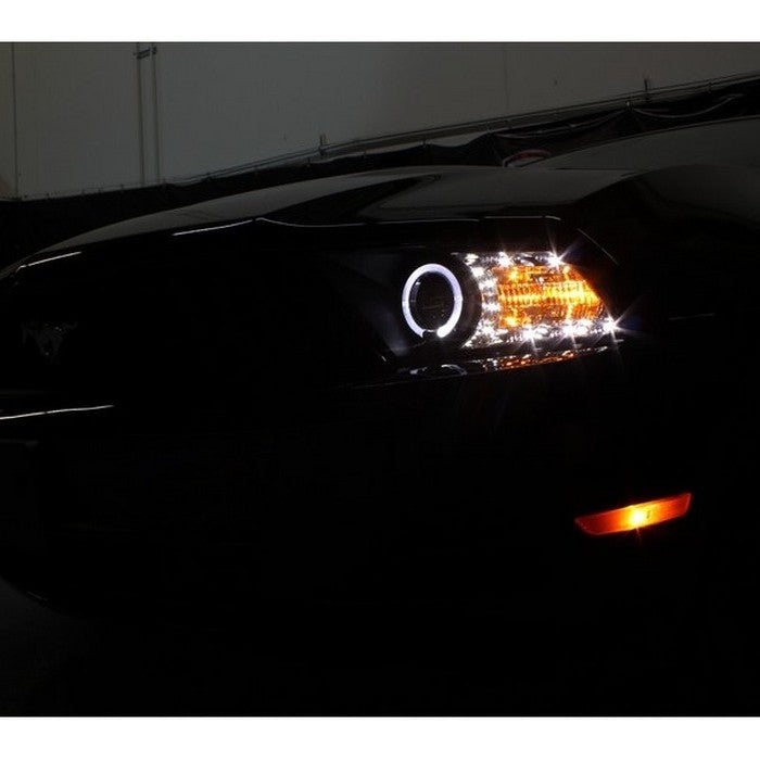 Spyder® 5010445 - Black Projector LED Halo Head Lights