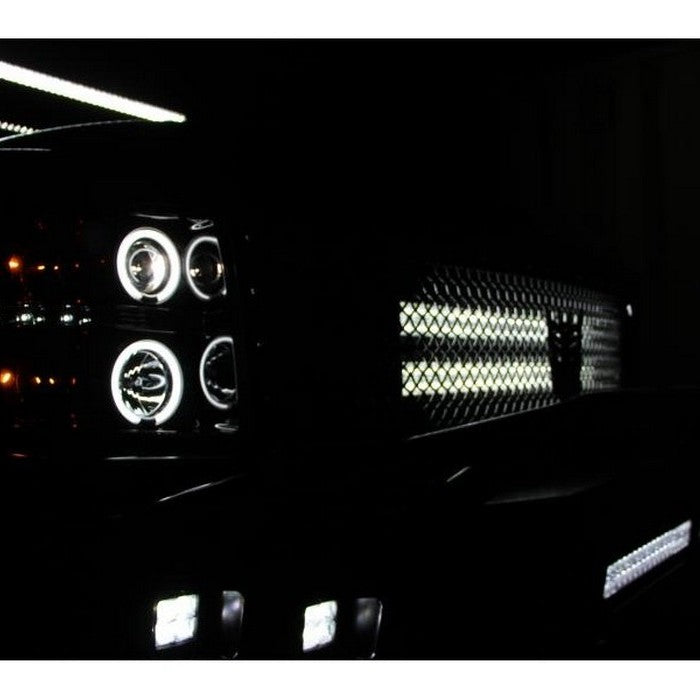 Spyder® 5033864 - Black Projector CCFL Halo Head Lights