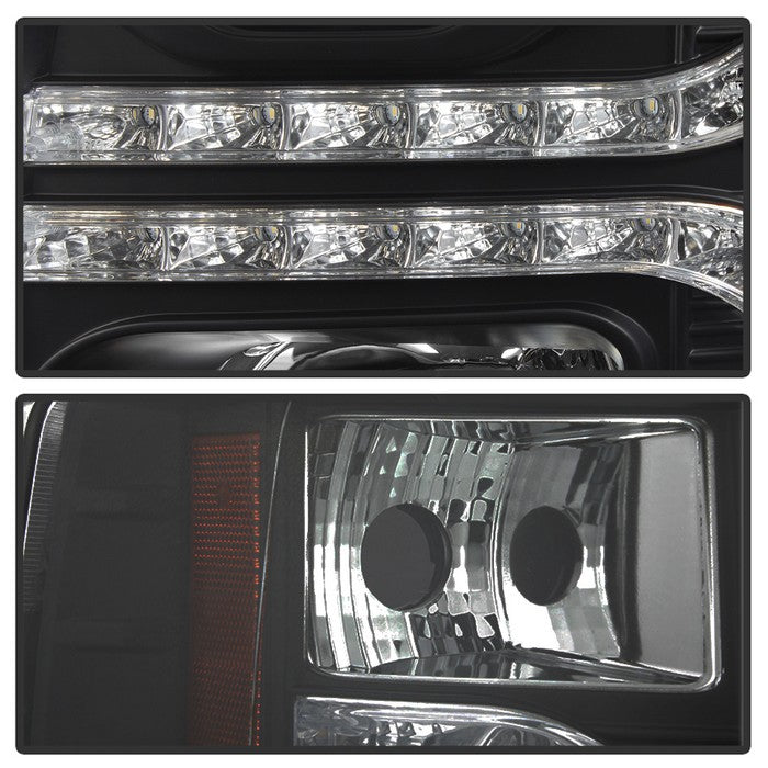 Spyder® 5083524 - Black Projector LED DRL Head Lights