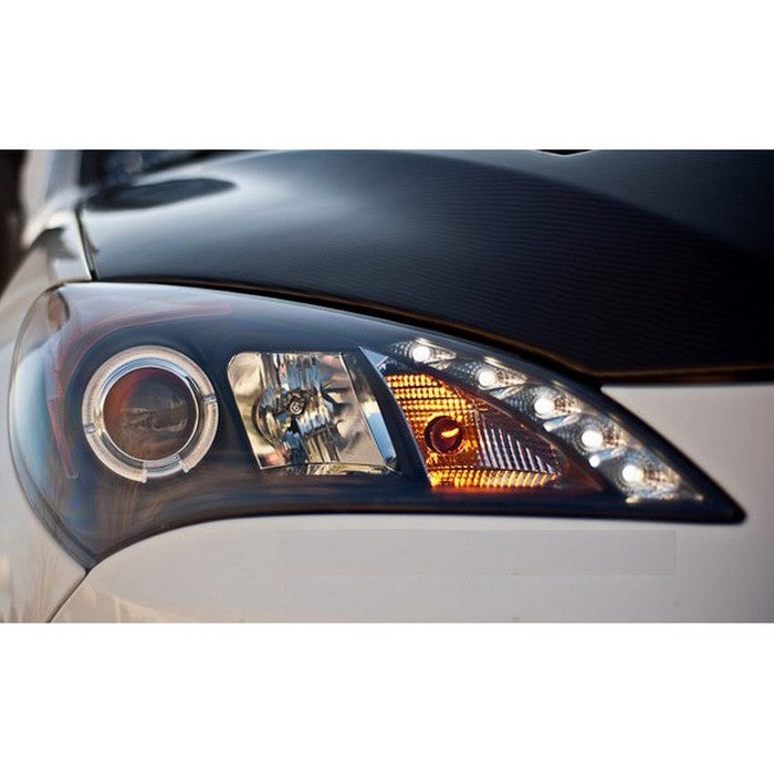 Spyder® 5034250 - Black Projector LED Halo Head Lights