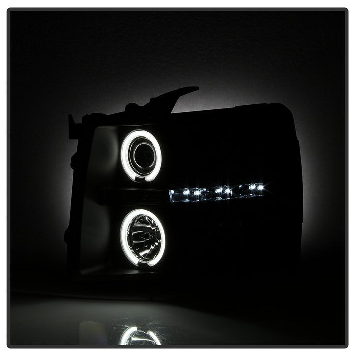 Spyder® 5078735 - Black Smoke Projector CCFL Halo Head Lights