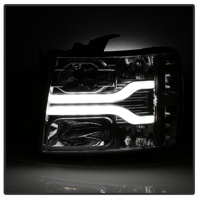 Spyder® 5083616 - Chrome Projector LED DRL Head Lights