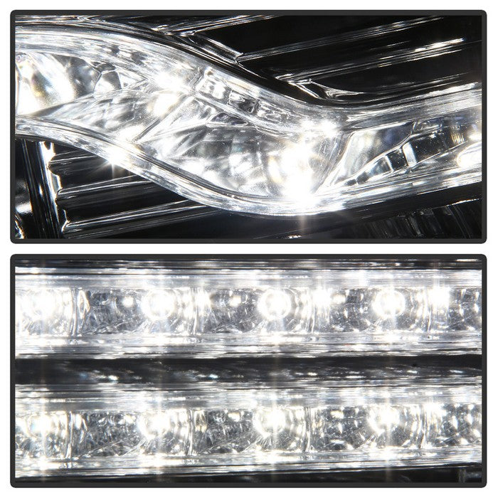 Spyder® 5083586 - Chrome Projector LED DRL Head Lights