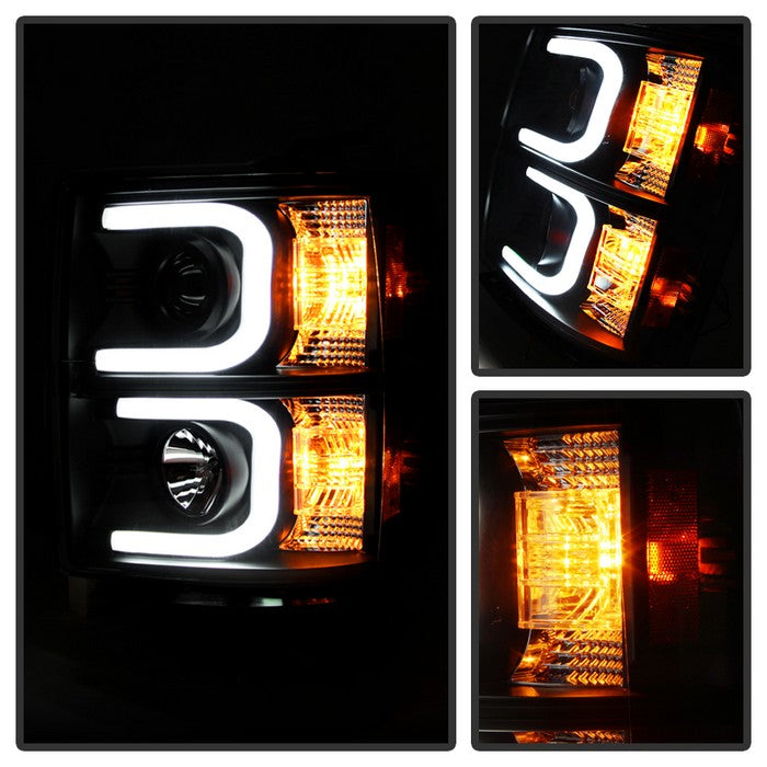 Spyder® 5079473 - Black Projector LED DRL Head Lights