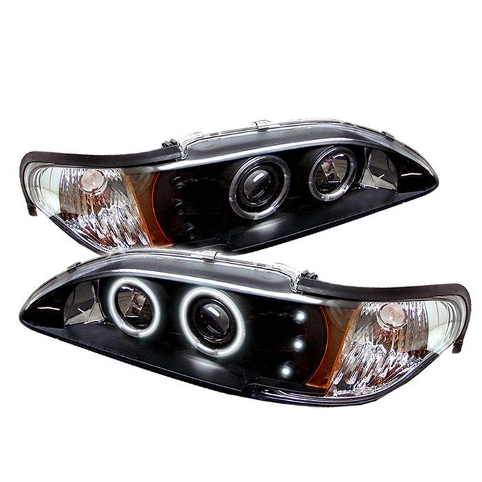 Spyder® 5010421 - Black Projector CCFL Halo Head Lights