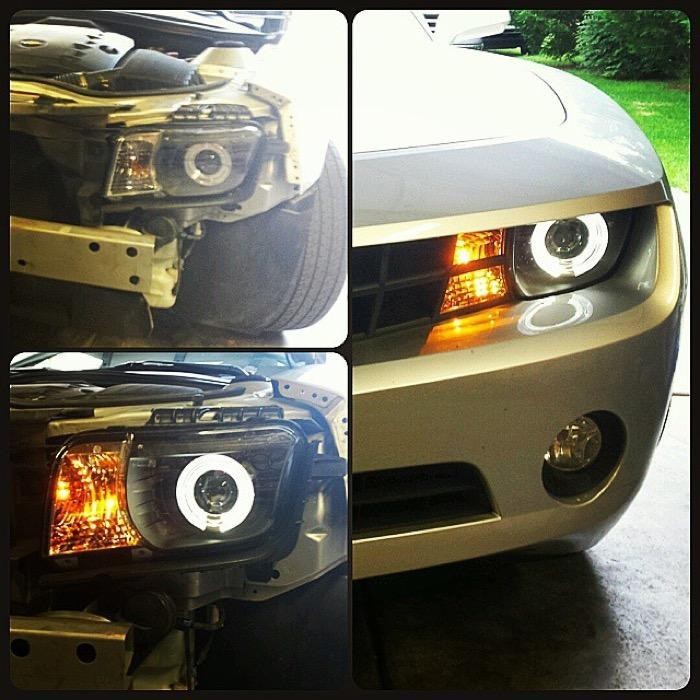 Spyder® 5042354 - Black Projector CCFL Halo Head Lights
