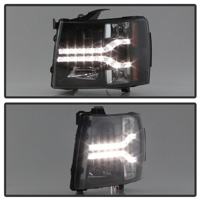 Spyder® 5083524 - Black Projector LED DRL Head Lights