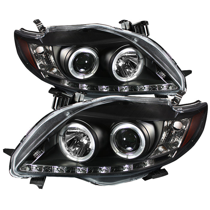 Spyder® 5032515 - Black Projector LED Halo Head Lights