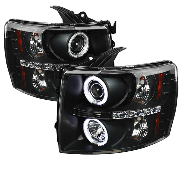 Spyder® 5033864 - Black Projector CCFL Halo Head Lights