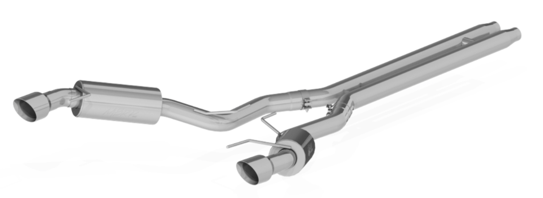 MBRP® (15-17) Mustang GT Coupe Street Series 3" Cat-Back System with 4.5" OD Tips - 10 Second Racing