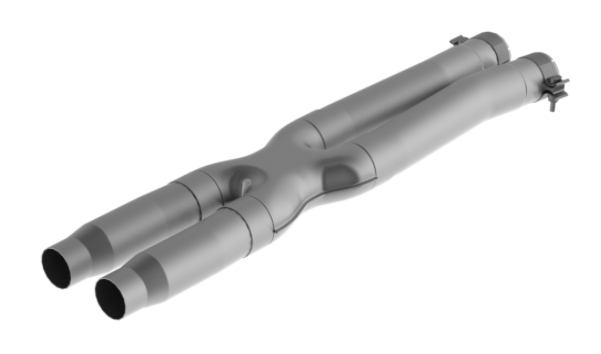 MBRP® (15-21) GT350 3" 409SS Resonator Delete X-Pipe - 10 Second Racing
