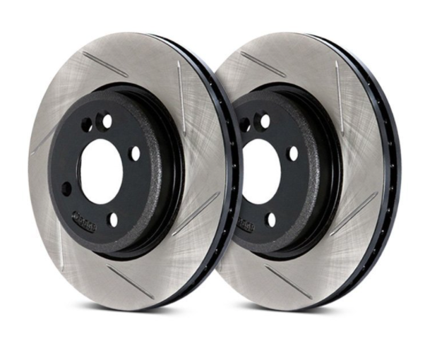 Stoptech® (15-23) SRT Hellcat Sport Slotted 1-Piece Rear Brake Rotor (6-PISTON BREMBO CALIPERS)