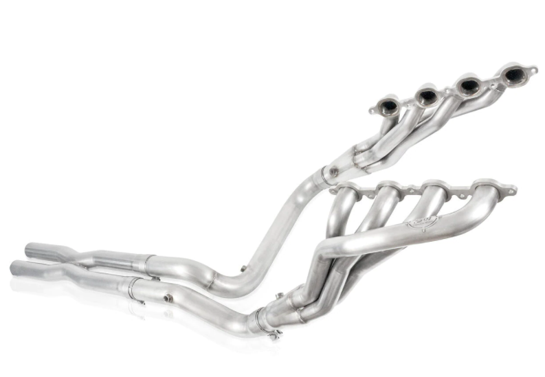 Stainless Works® (07-13) Silverado/Sierra 304SS 1-7/8" x 3" Long Tube Headers with Catted Mid-Pipes (Crew/Double Cab)