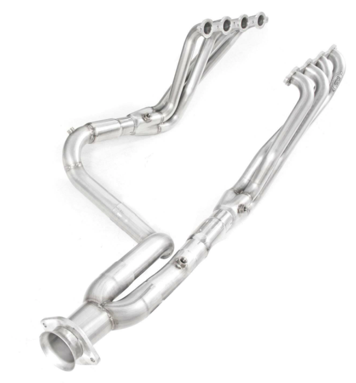 Stainless Works® (03-06) Silverado/Sierra 304SS 1-3/4" x 2-1/2" Long Tube Headers with Catted Mid-Pipes