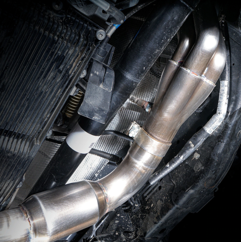 Stainless Works® (19-23) Ram 1500 304SS 1-7/8" x 3" Long Tube Headers with Catted Mid-Pipes