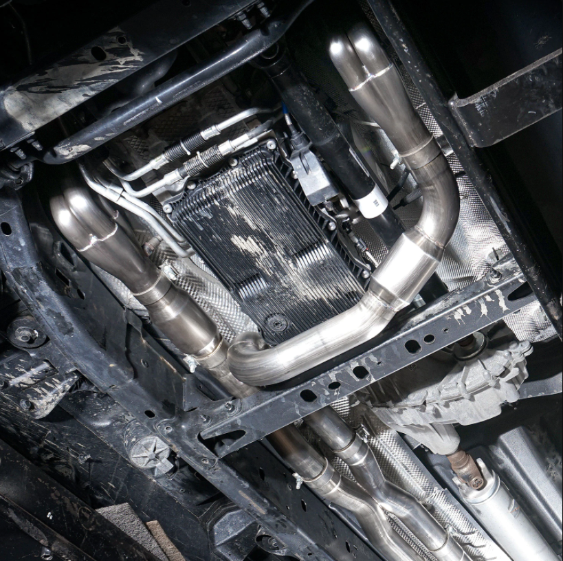 Stainless Works® (19-23) Ram 1500 304SS 1-7/8" x 3" Long Tube Headers with Catted Mid-Pipes