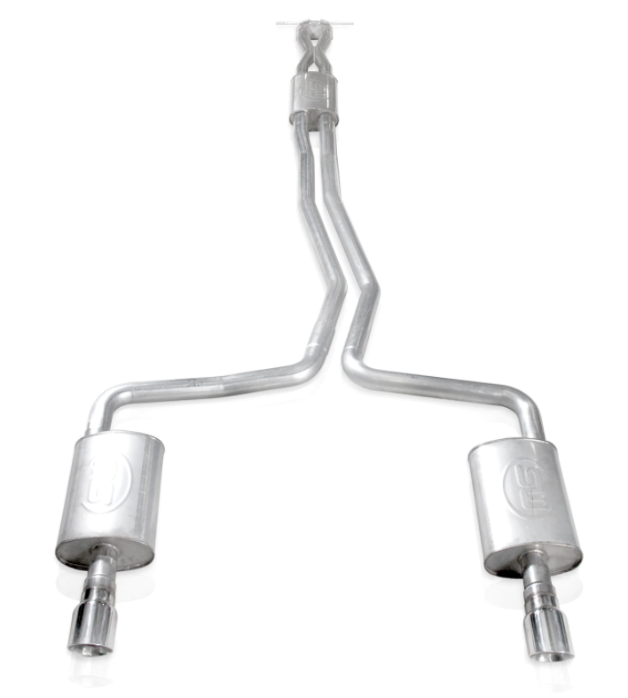 Stainless Works® (10-22) Taurus V6 304SS 2.5" Dual Turbo Chambered Cat-Back System