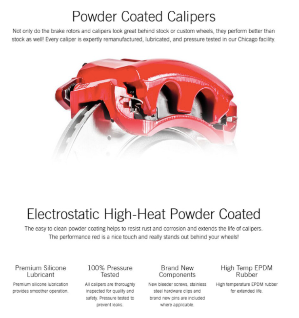 Power Stop® (05-23) Mopar SRT Powder Coated Rear Brake Calipers (4/6-Piston Front Calipers)