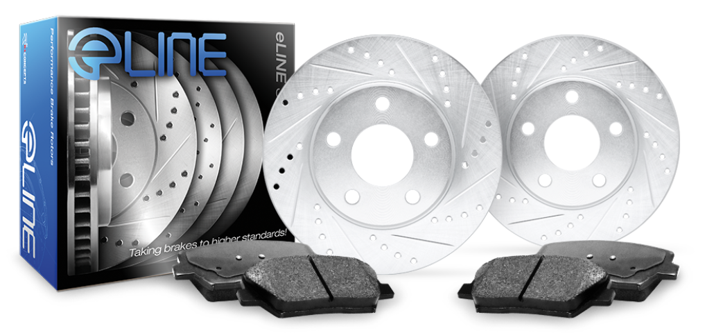 R1 Concepts® (11-23) Mopar 3.6L/5.7L ELine™ Drilled/Slotted Brake Kit